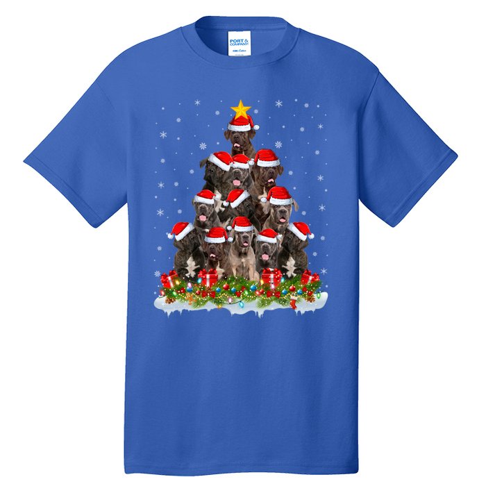 Cane Corso Dog Lover Xmas Tree Santa Christmas Cane Corso Gift Tall T-Shirt