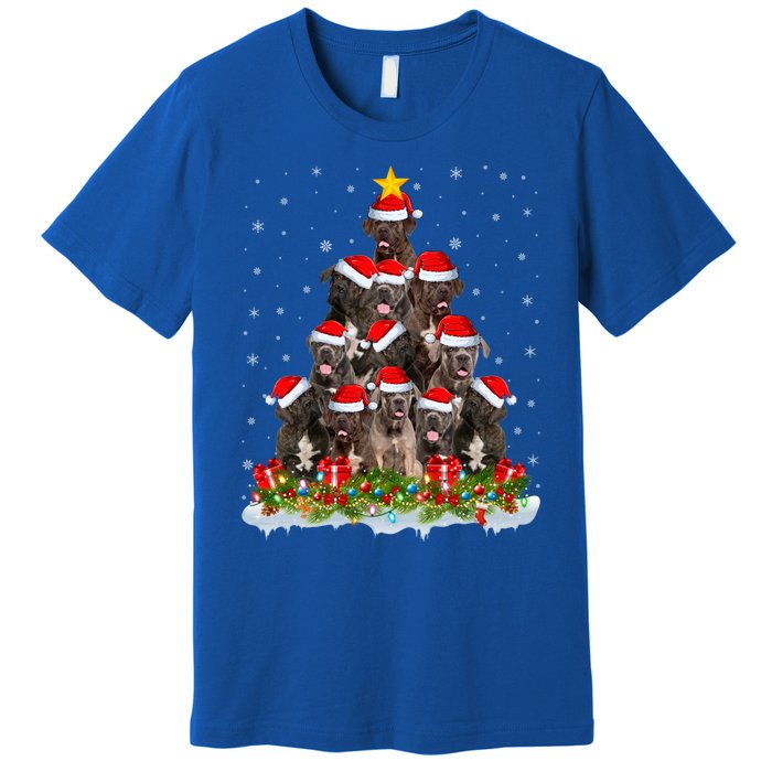 Cane Corso Dog Lover Xmas Tree Santa Christmas Cane Corso Gift Premium T-Shirt