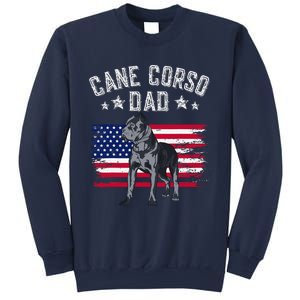 Cane Corso Dad American Flag Best Italian Mastiff Dog Lover Sweatshirt