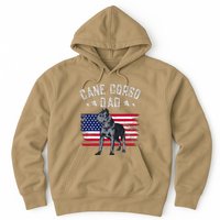 Cane Corso Dad American Flag Best Italian Mastiff Dog Lover Hoodie