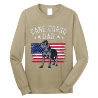 Cane Corso Dad American Flag Best Italian Mastiff Dog Lover Long Sleeve Shirt