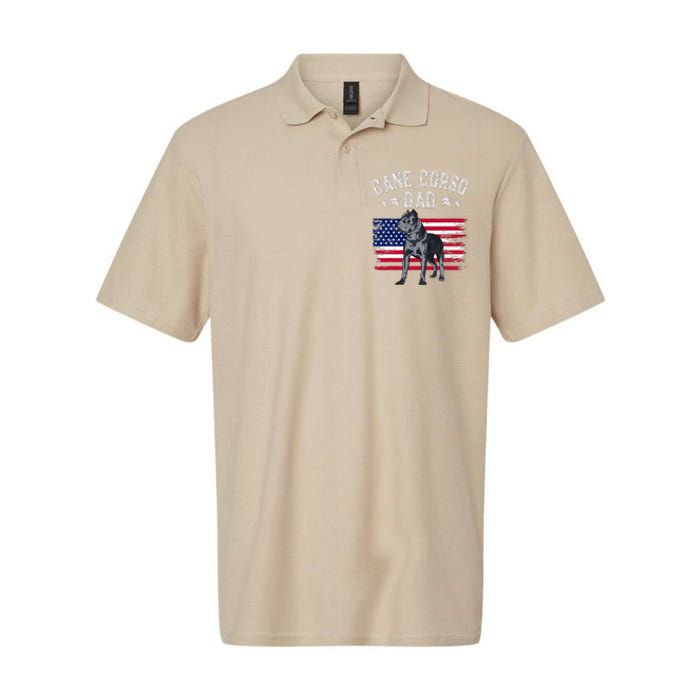 Cane Corso Dad American Flag Best Italian Mastiff Dog Lover Softstyle Adult Sport Polo