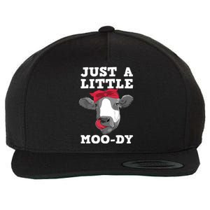 Cute Cow Design For Dairy Cow Lover Cattle Farming Wool Snapback Cap