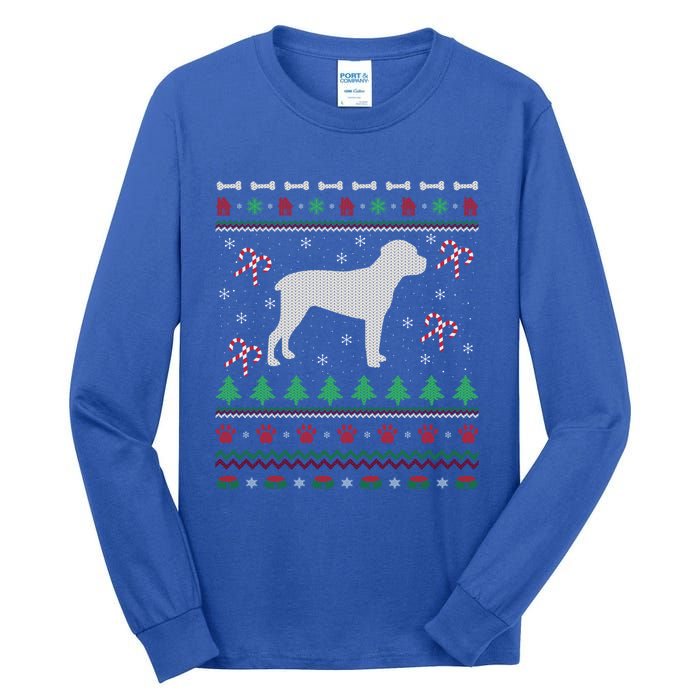 Cane Corso Dog Lover Xmas Ugly Cane Corso Christmas Gift Tall Long Sleeve T-Shirt