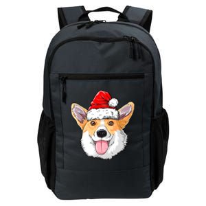 Corgi Christmas Dog Santa Hat Xmas Funny Gift Daily Commute Backpack