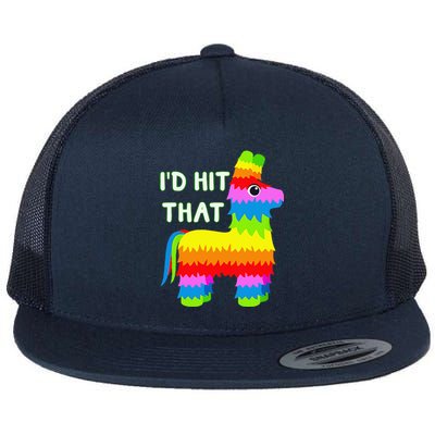 Costume Cinco De Mayo Funny Ideas I'd Hit That Pinata Flat Bill Trucker Hat