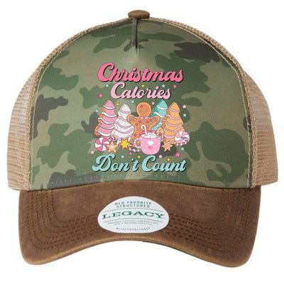 Christmas Calories Dont Count Funny Holiday Legacy Tie Dye Trucker Hat