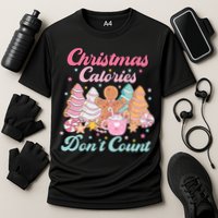 Christmas Calories Dont Count Funny Holiday Performance Shirt