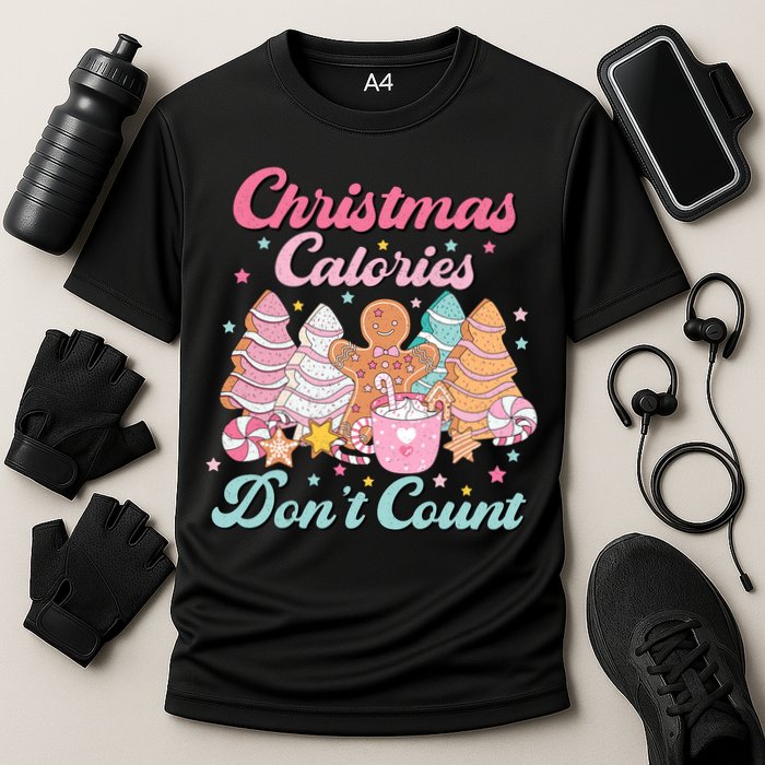Christmas Calories Dont Count Funny Holiday Performance Shirt