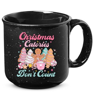 Christmas Calories Dont Count Funny Holiday 15oz Campfire Ceramic Mug