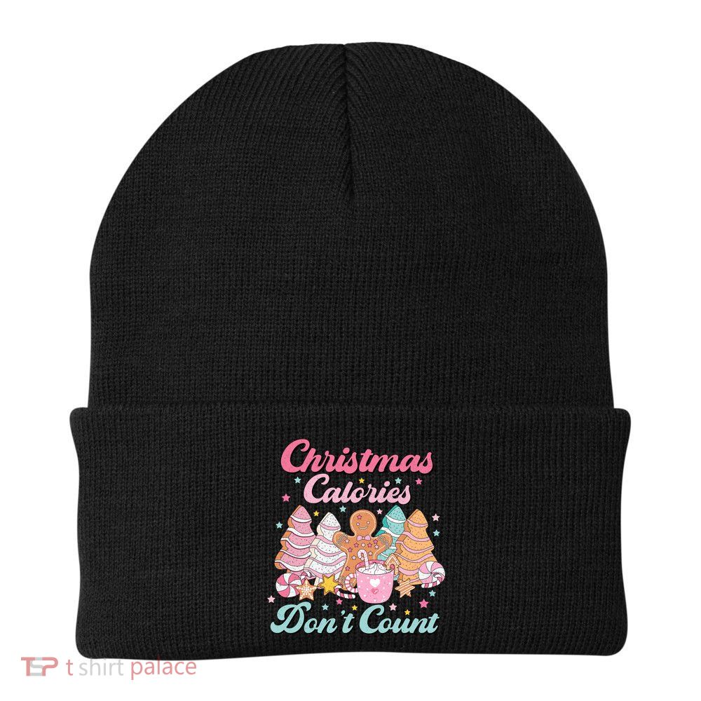 Christmas Calories Dont Count Funny Holiday Beanie