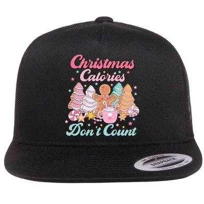 Christmas Calories Dont Count Funny Holiday Flatbill Hat