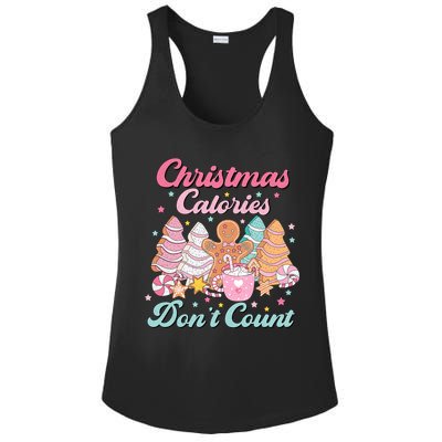 Christmas Calories Dont Count Funny Holiday Ladies PosiCharge Competitor Racerback Tank