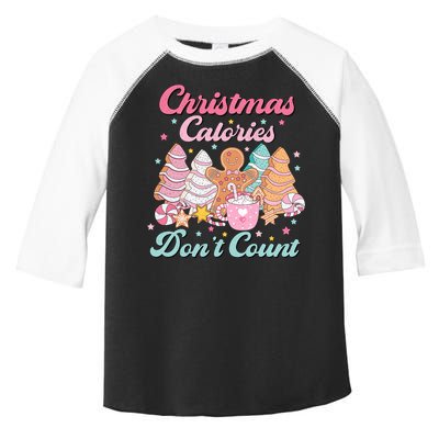 Christmas Calories Dont Count Funny Holiday Toddler Fine Jersey T-Shirt