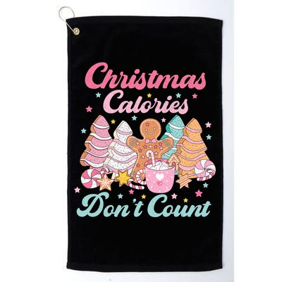 Christmas Calories Dont Count Funny Holiday Golf Towel