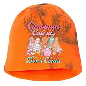 Christmas Calories Dont Count Funny Holiday Kati - Camo Knit Beanie