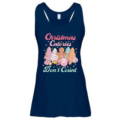 Christmas Calories Dont Count Funny Holiday Ladies Essential Flowy Tank