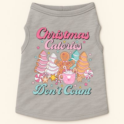 Christmas Calories Dont Count Funny Holiday Doggie Tank