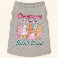 Christmas Calories Dont Count Funny Holiday Doggie Tank