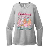 Christmas Calories Dont Count Funny Holiday Womens CVC Long Sleeve Shirt