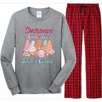 Christmas Calories Dont Count Funny Holiday Long Sleeve Pajama Set