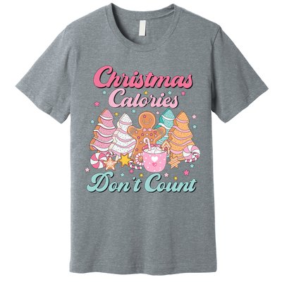 Christmas Calories Dont Count Funny Holiday Premium T-Shirt