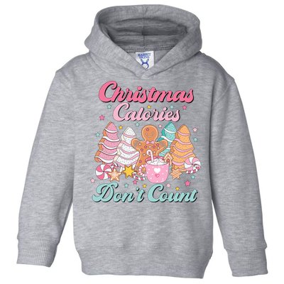 Christmas Calories Dont Count Funny Holiday Toddler Hoodie