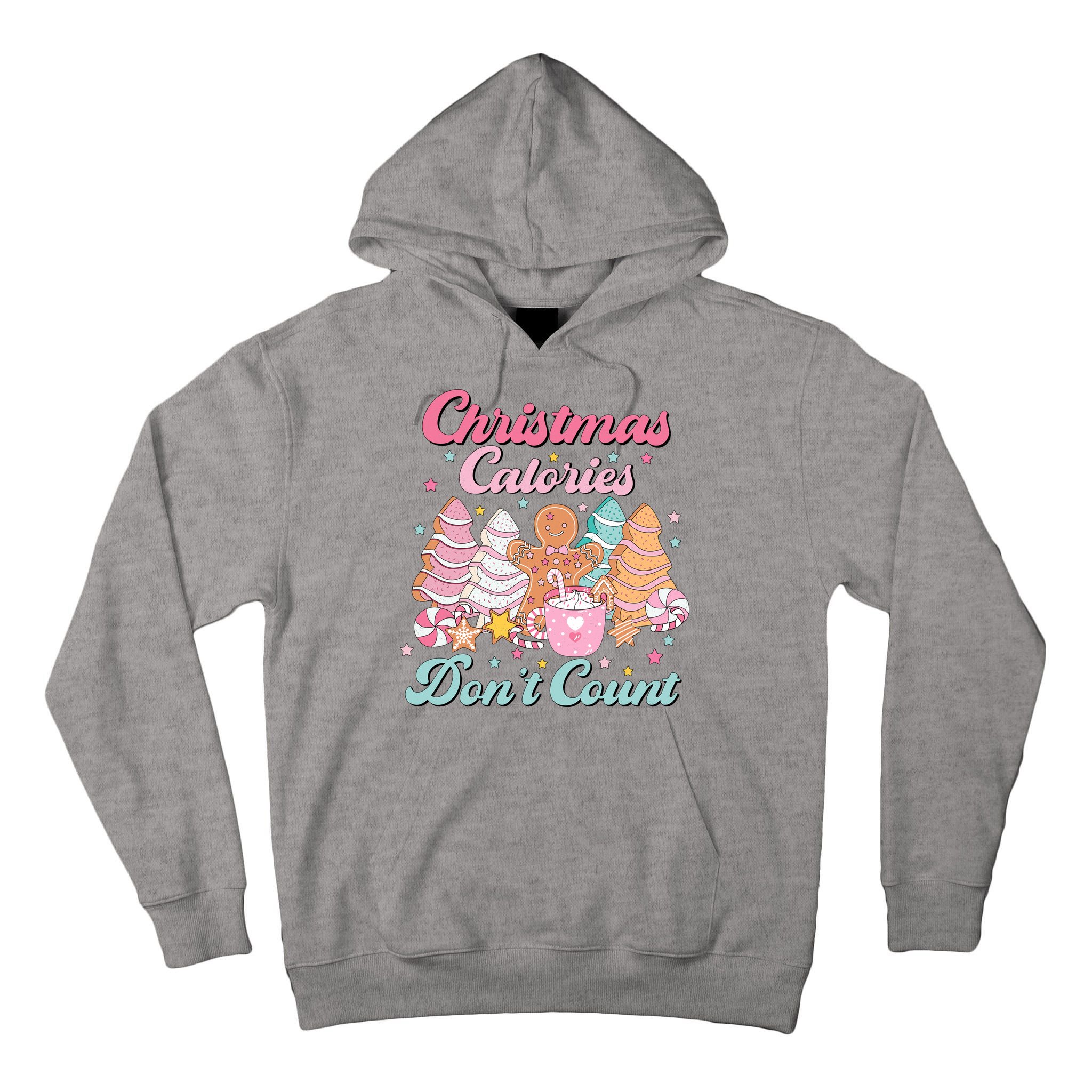 Christmas Calories Dont Count Funny Holiday Tall Hoodie