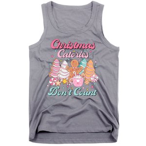 Christmas Calories Dont Count Funny Holiday Tank Top