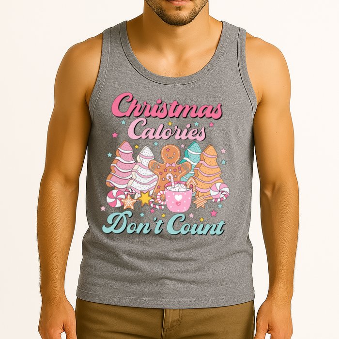 Christmas Calories Dont Count Funny Holiday Tank Top