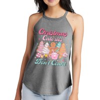Christmas Calories Dont Count Funny Holiday Women's Perfect Tri Rocker Tank