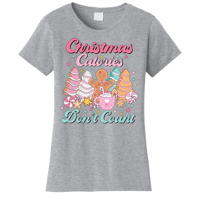 Christmas Calories Dont Count Funny Holiday Women's T-Shirt