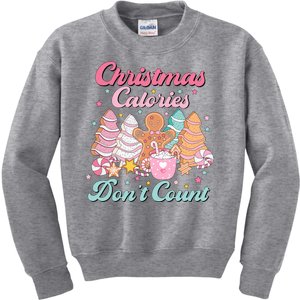 Christmas Calories Dont Count Funny Holiday Kids Sweatshirt