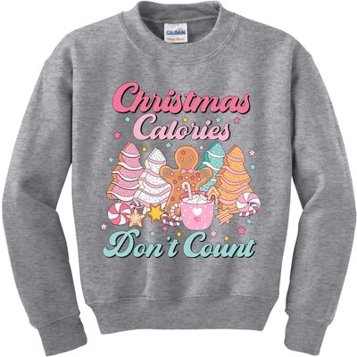 Christmas Calories Dont Count Funny Holiday Kids Sweatshirt