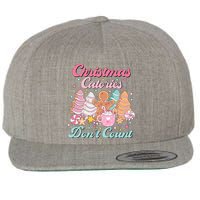 Christmas Calories Dont Count Funny Holiday Wool Snapback Cap