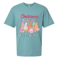 Christmas Calories Dont Count Funny Holiday Sueded Cloud Jersey T-Shirt