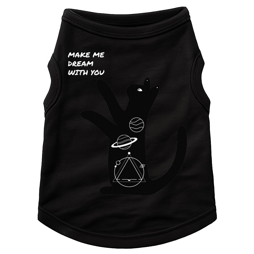 Cosmic Cat Dream Make Me Dream With You Doggie Tank