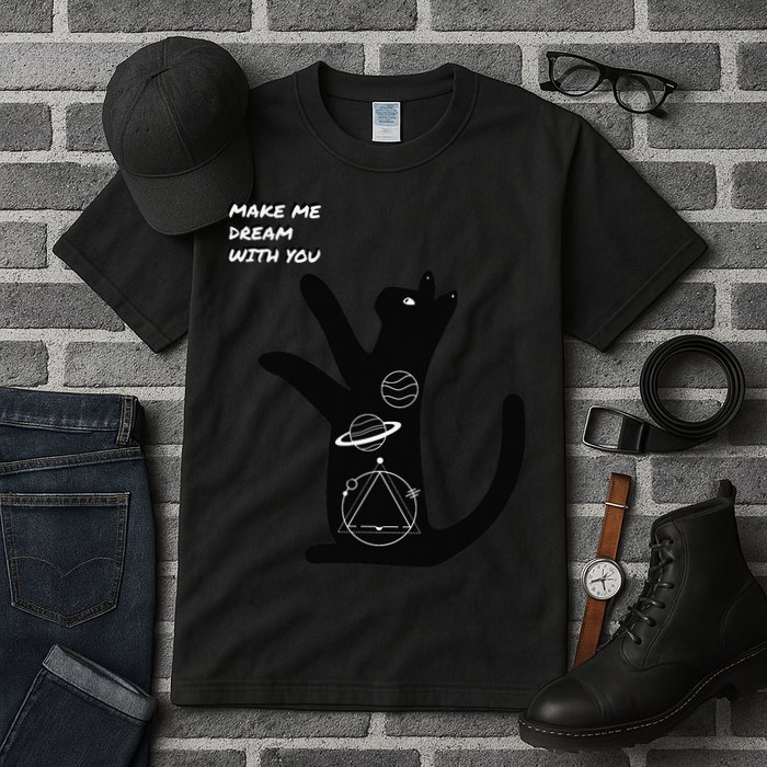 Cosmic Cat Dream Make Me Dream With You Tall T-Shirt