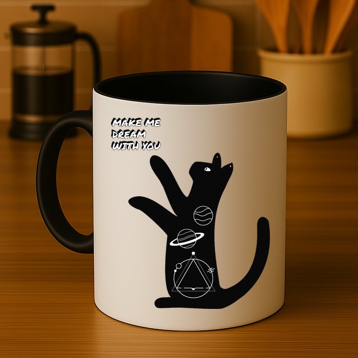 Cosmic Cat Dream Make Me Dream With You Mug