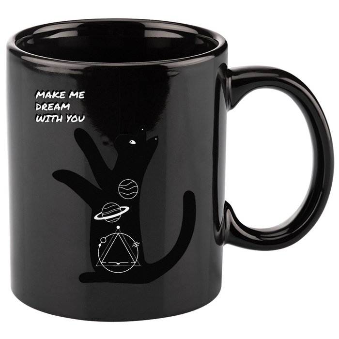 Cosmic Cat Dream Make Me Dream With You 11oz C Handle Ceramic Mug