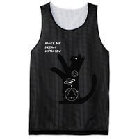 Cosmic Cat Dream Make Me Dream With You Mesh Reversible Basketball Jersey Tank