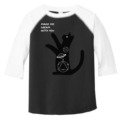 Cosmic Cat Dream Make Me Dream With You Toddler Fine Jersey T-Shirt