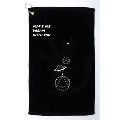 Cosmic Cat Dream Make Me Dream With You Golf Towel
