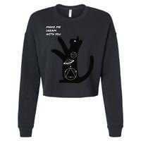 Cosmic Cat Dream Make Me Dream With You Cropped Pullover Crew