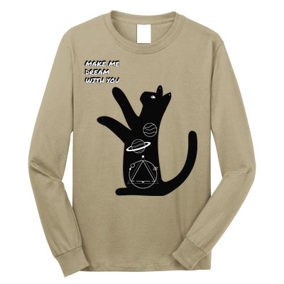Cosmic Cat Dream Make Me Dream With You Long Sleeve Shirt