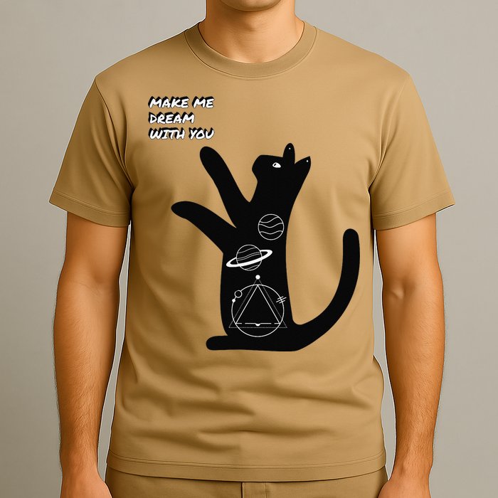 Cosmic Cat Dream Make Me Dream With You T-Shirt