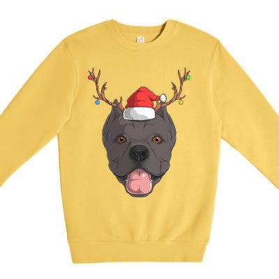 Cane Corso Dog Santa Claus Christmas Xcool Giftmas Canine Gift Premium Crewneck Sweatshirt