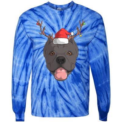 Cane Corso Dog Santa Claus Christmas Xcool Giftmas Canine Gift Tie-Dye Long Sleeve Shirt