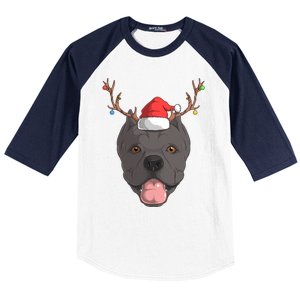 Cane Corso Dog Santa Claus Christmas Xcool Giftmas Canine Gift Baseball Sleeve Shirt