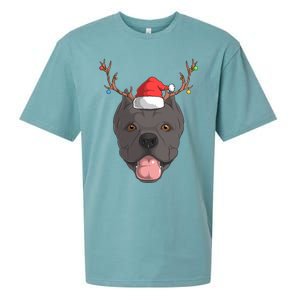 Cane Corso Dog Santa Claus Christmas Xcool Giftmas Canine Gift Sueded Cloud Jersey T-Shirt